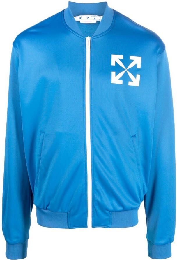 Off-White Trainingsjack met Arrows-print Blauw