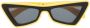 Off-White Arrows zonnebril met cat-eye montuur Geel - Thumbnail 1