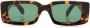 Off-White Eyewear Zonnebril met rechthoekig montuur Bruin - Thumbnail 1