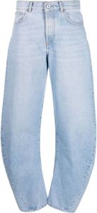 Off-White Jeans met gedraaide banaan Blauw