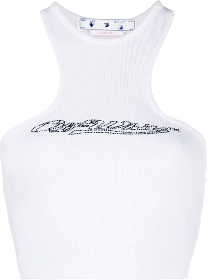 Off-White Bling honkbal top Wit