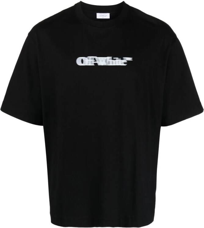 Off-White T-shirt met logoprint Zwart