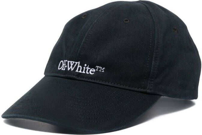 Off-White Pet met geborduurd logo Zwart