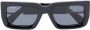 Off-White Eyewear Boston zonnebril met logo applicatie Zwart - Thumbnail 1