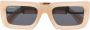 Off-White Boston zonnebril met logopatch Beige - Thumbnail 1