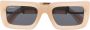 Off-White Eyewear Boston zonnebril met logopatch Beige - Thumbnail 1