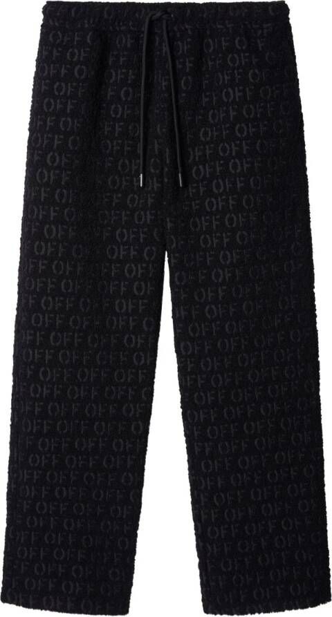 Off-White Bouclé broek Zwart