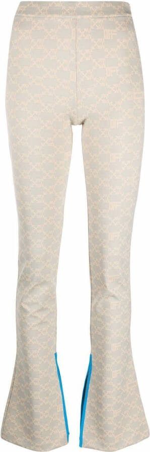 Off-White Broek met monogram Beige