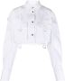 Off-White Cropped blouse Blauw - Thumbnail 1