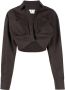 Off-White Cropped blouse Grijs - Thumbnail 1