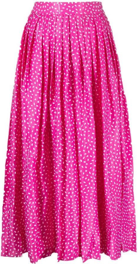 Off-White Cropped plooibroek Roze