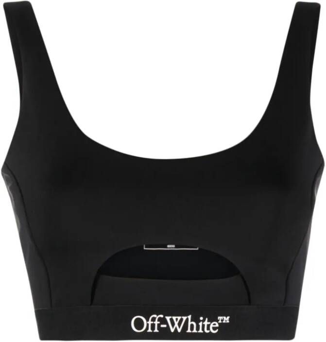 Off-White Bh met logoband Zwart