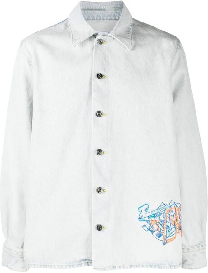 Off-White Denim overhemd Beige