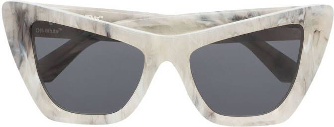 Off-White Edvard zonnebril met cat-eye montuur Grijs