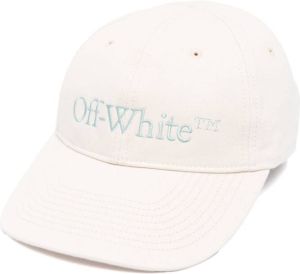 Off-White embroidered-logo baseball cap Wit