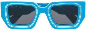 Off-White Francisco zonnebril met vierkant montuur Blauw