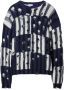 Off-White Gerafelde trui Blauw - Thumbnail 1