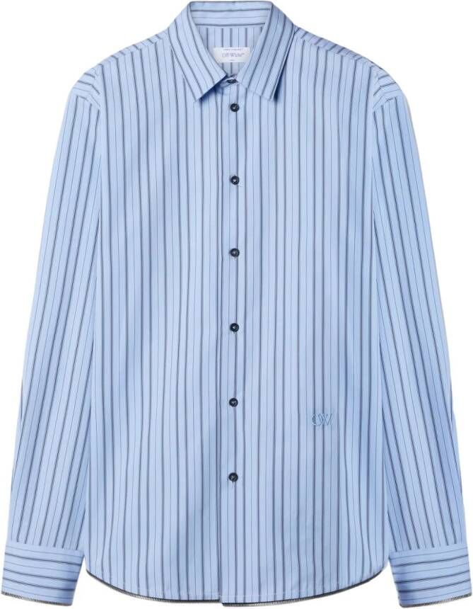 Off-White Gestreept overhemd Blauw