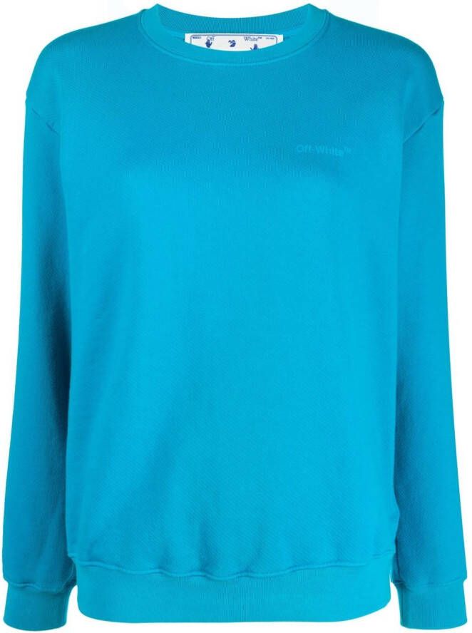 Off-White Gestreepte sweater Blauw