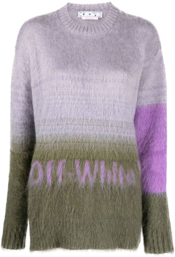 Off White Truien met ronde hals Green Dames
