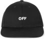 Off White Boor Stempel Logo Baseballpet Black - Thumbnail 1