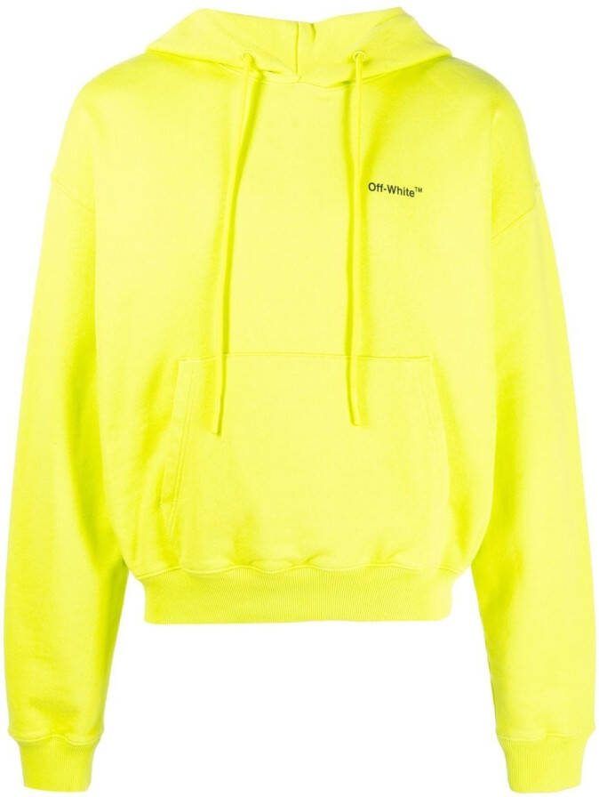 Off-White Hoodie met Arrows-print Groen