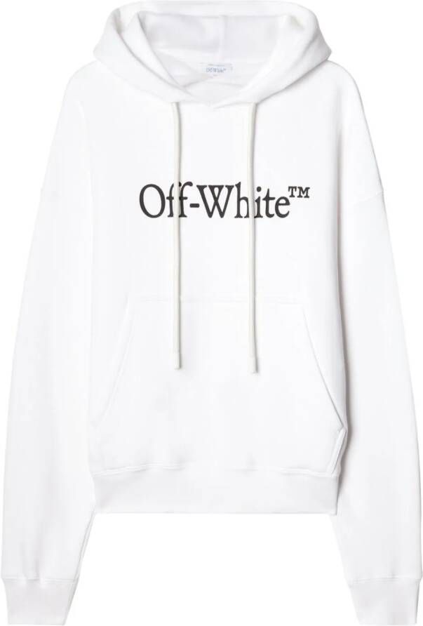 Off-White Big Bookish Skate katoenen hoodie Wit