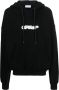 Off-White Hoodie met logoprint Zwart - Thumbnail 1