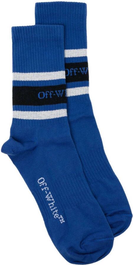 Off-White Intarsia sokken Blauw