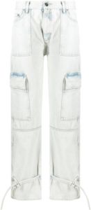 Off-White Jeans met wijde pijpen Beige