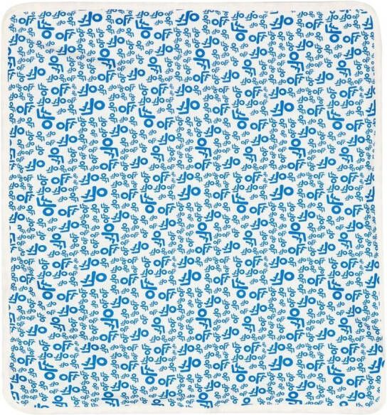 Off-White Kids Deken met logoprint Wit