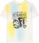 Off-White Kids T-shirt met grafische print Geel - Thumbnail 1