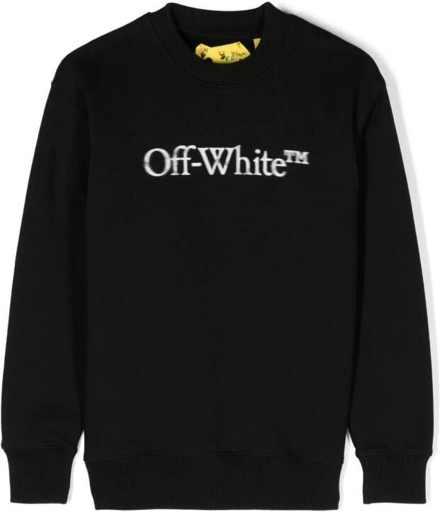 Off-White Kids Katoenen sweater Zwart