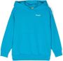 Off-White Kids Hoodie met logoprint Blauw - Thumbnail 1