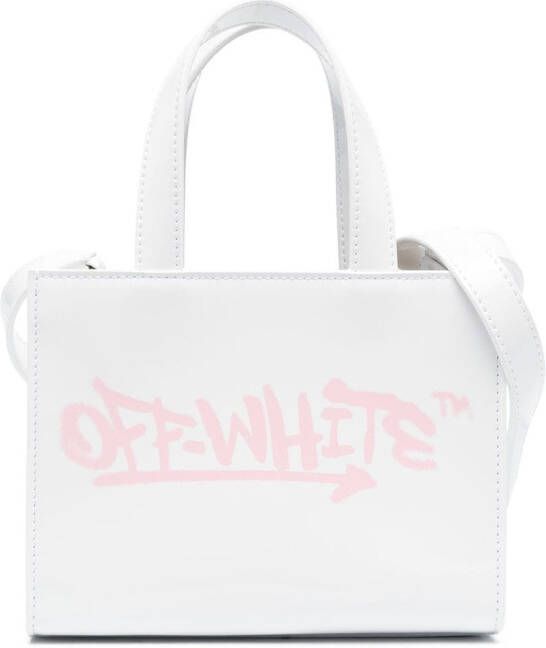 Off-White Kids Shopper met logoprint Wit