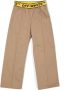 Off-White Kids Broek met logoband Bruin - Thumbnail 1