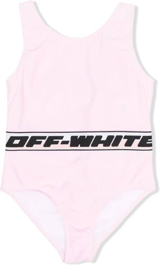 Off-White Kids Badpak met logoband Roze