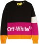 Off-White Kids Trui met colourblocking Zwart - Thumbnail 1