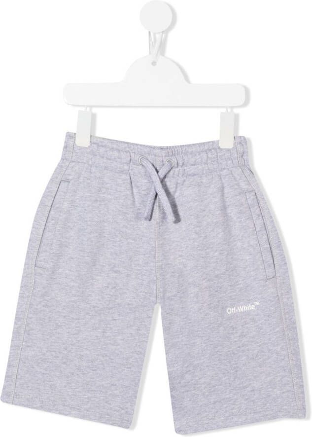 Off-White Kids Jersey shorts Grijs