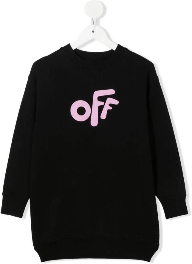 Off-White Kids Sweaterjurk met pijlprint Zwart