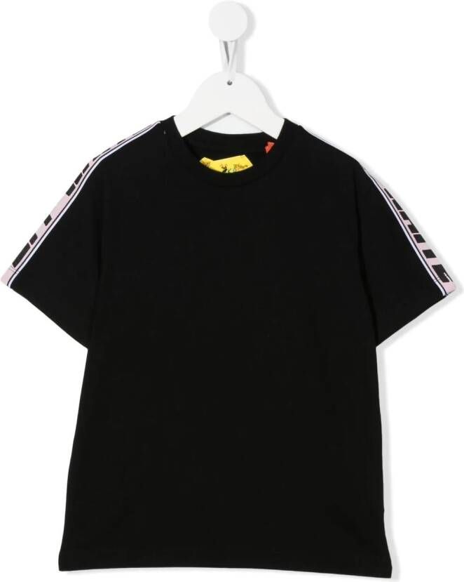 Off-White Kids T-shirt met logoband Zwart