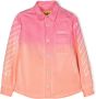 Off-White Kids Shirt met tie-dye print Roze - Thumbnail 1