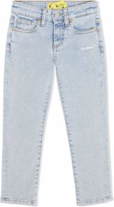 Off-White Kids Slim-fit jeans Blauw