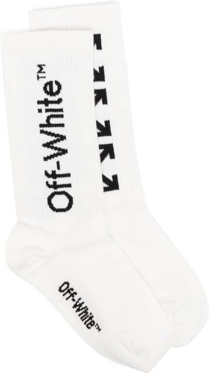 Off-White Kids Sokken met Arrows-print Wit