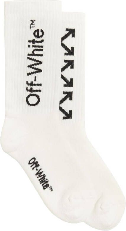Off-White Kids Sokken met logoprint Wit