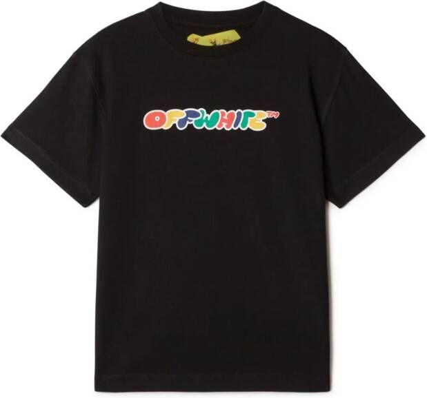 Off-White Kids Katoenen T-shirt met Arrowprint Zwart
