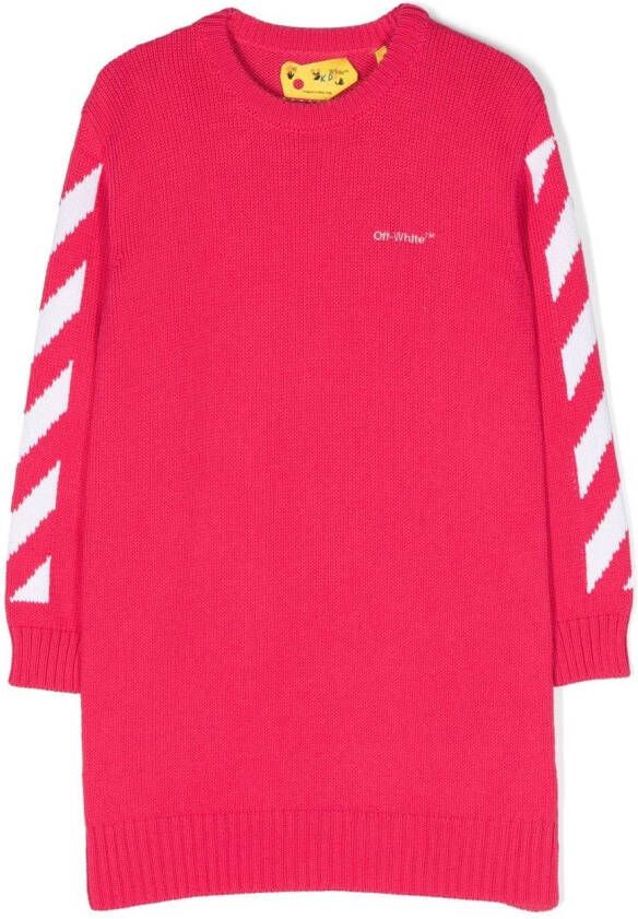 Off-White Kids T-shirtjurk met lange mouwen Roze