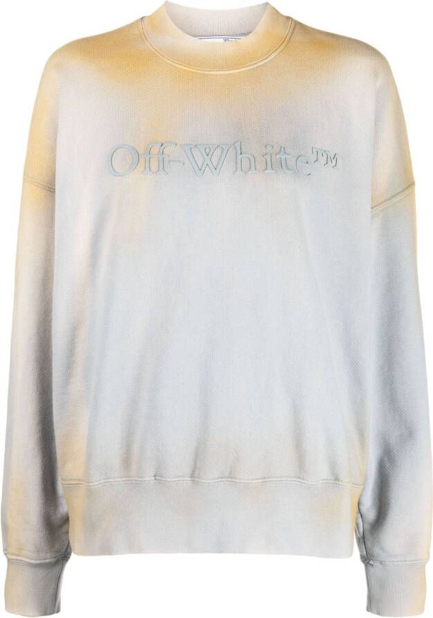 Off-White Gerafelde sweater Grijs
