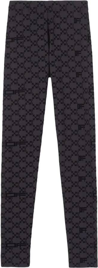 Off-White Legging met monogram Zwart