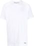 Off-White T-shirt met geborduurd logo Wit - Thumbnail 1